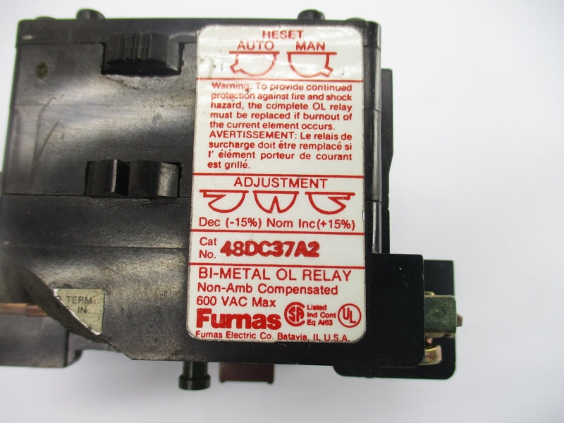 FURNAS 48DC37A2 600VAC (AS PICTURED) UNMP