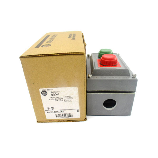 ALLEN BRADLEY 800H-2HAM4R SER. D (BR/WH) NSMP