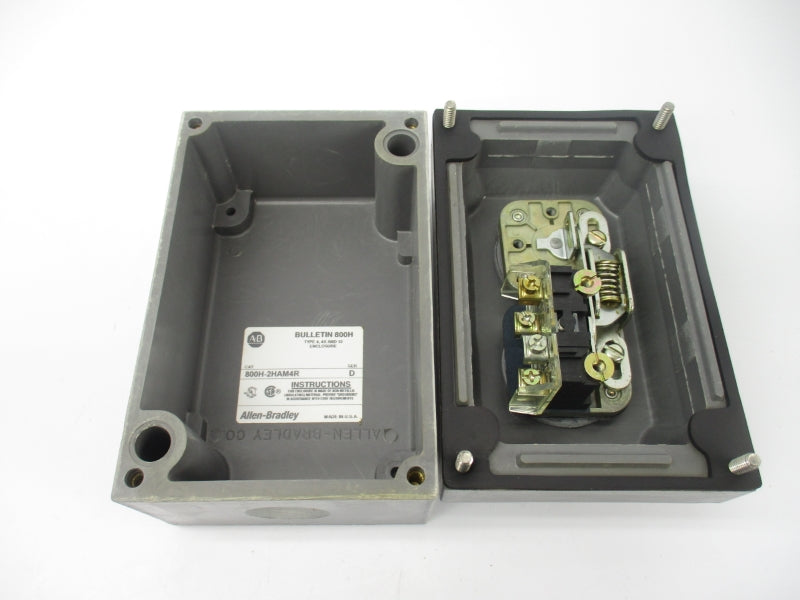 ALLEN BRADLEY 800H-2HAM4R SER. D (BR/WH) NSMP