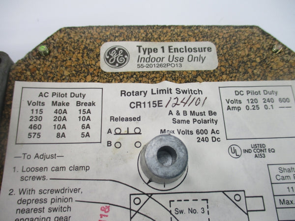 GENERAL ELECTRIC CR115E124101 600VAC 40A NSNP