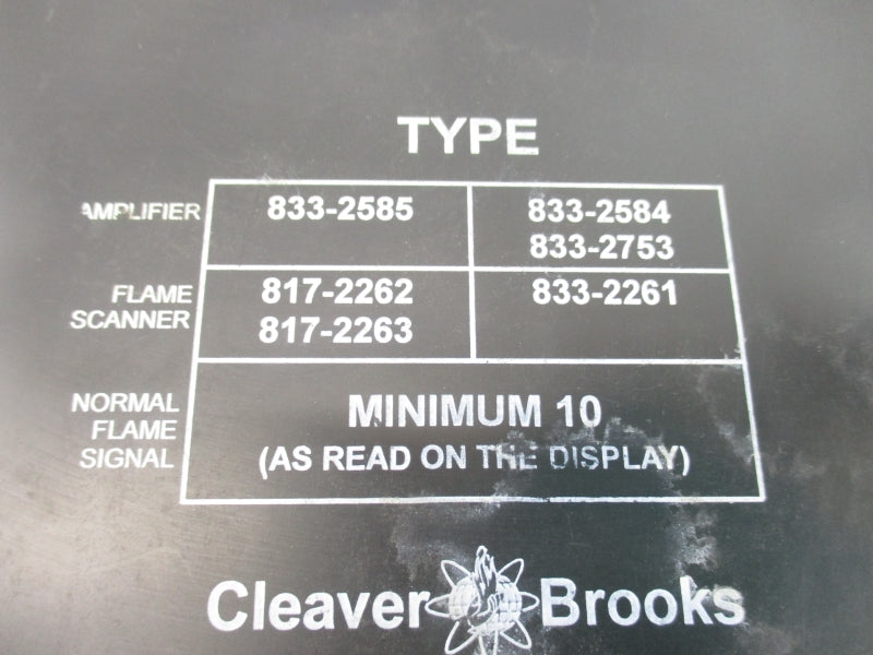 CLEAVER BROOKS 833-2585 UNMP