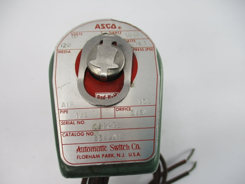 ASCO 8340A1 110/120V 150PSI 1/4" UNMP