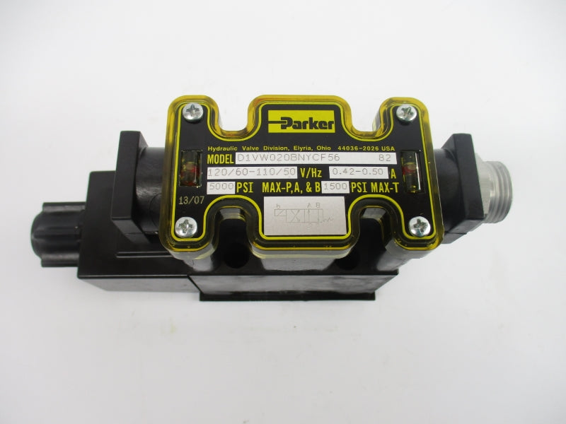 PARKER D1VW020BNYCF56-82 110/120V 0.42-0.50A 1500/5000PSI NSMP