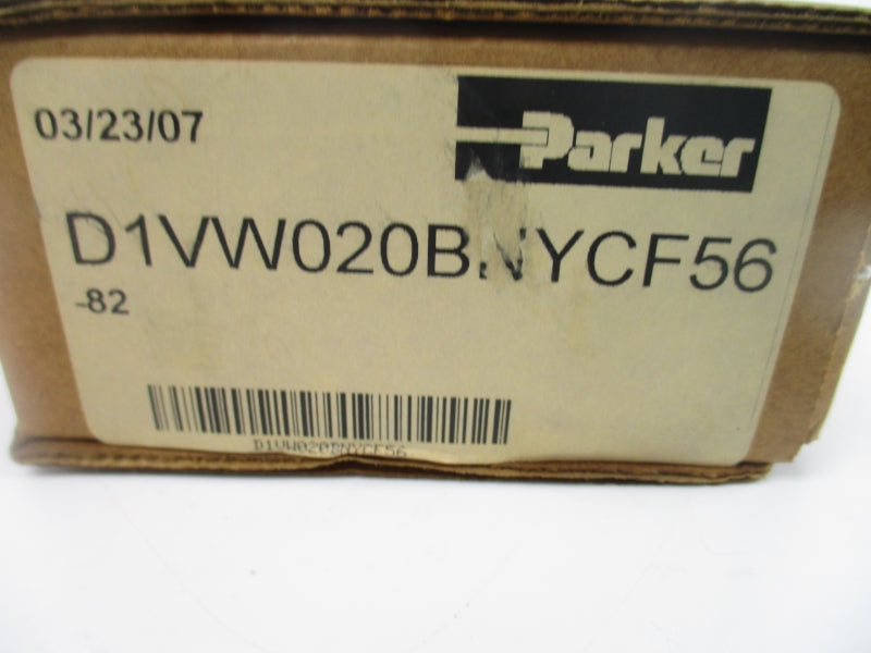 PARKER D1VW020BNYCF56-82 110/120V 0.42-0.50A 1500/5000PSI NSMP