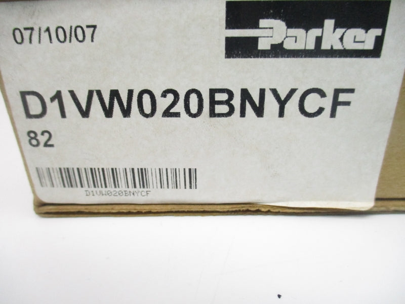 PARKER D1VW020BNYCF-82 110/120V 0.42-0.50A 1500/5000PSI NSMP