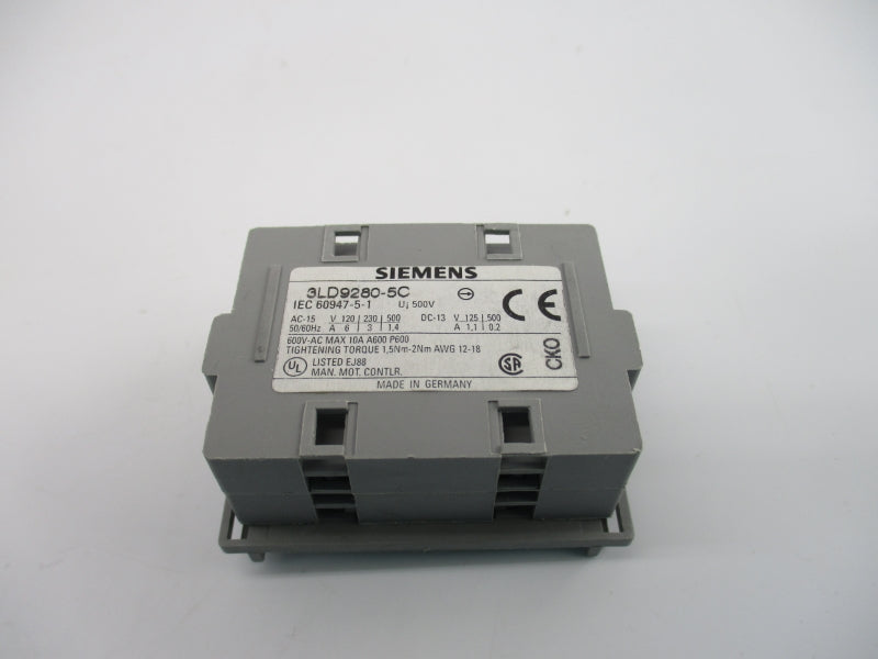 SIEMENS 3LD9280-5C 600VAC 10A (PKG OF 5) NSMP