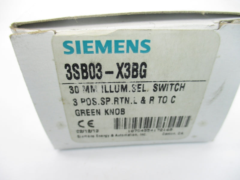 SIEMENS 3SB03-X3BG NSMP