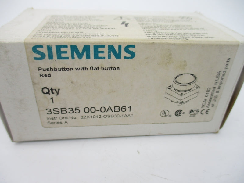 SIEMENS 3SB3500-0AB61 NSMP