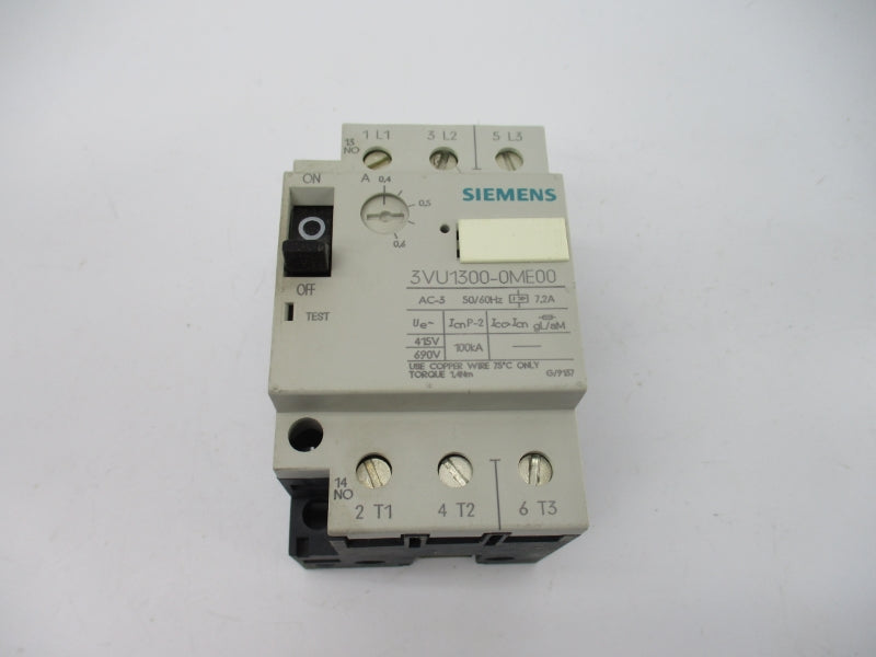 SIEMENS 3VU1300-0ME00 690V 0.4-0.6A NSMP