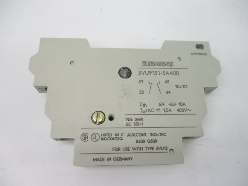 SIEMENS 3VU9131-3AA00 400V 10A NSNP