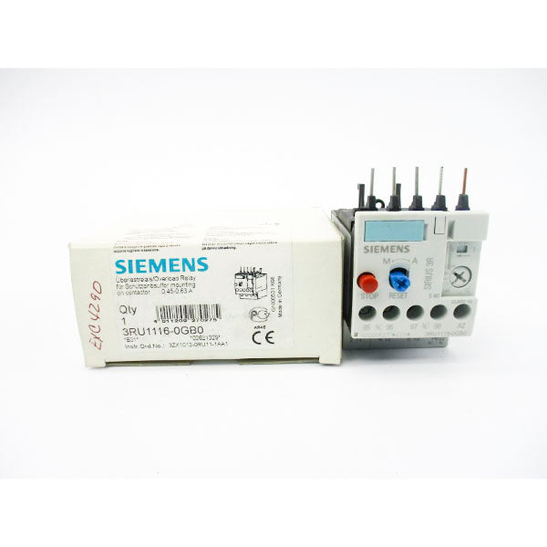 SIEMENS 3RU1116-0GB0 600VAC 0.45-0.63A NSMP
