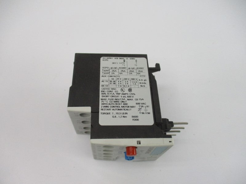SIEMENS 3RU1116-0GB0 600VAC 0.45-0.63A NSMP