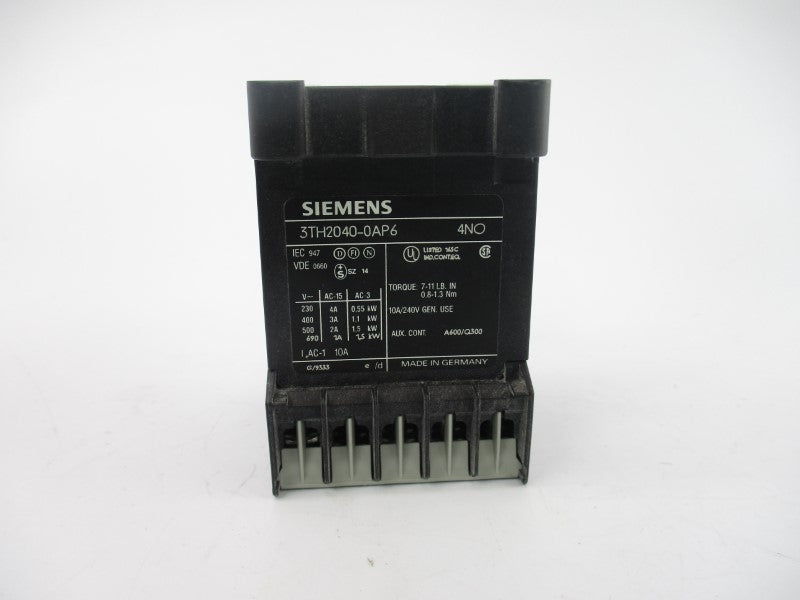 SIEMENS 3TH2040-0AP6 220/240V 10A NSMP