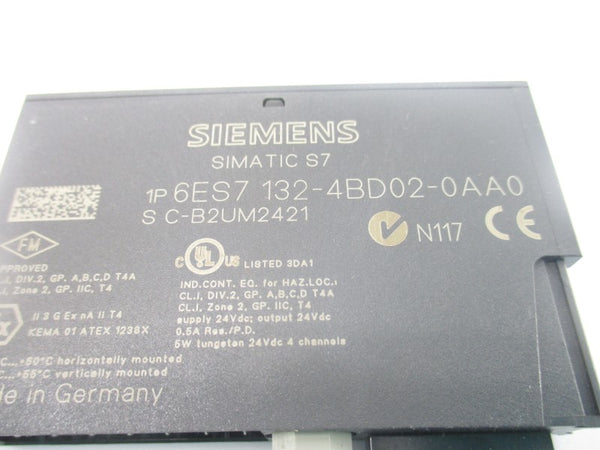 SIEMENS 6ES7132-4BD02-0AA0 24VDC 0.5A NSNP