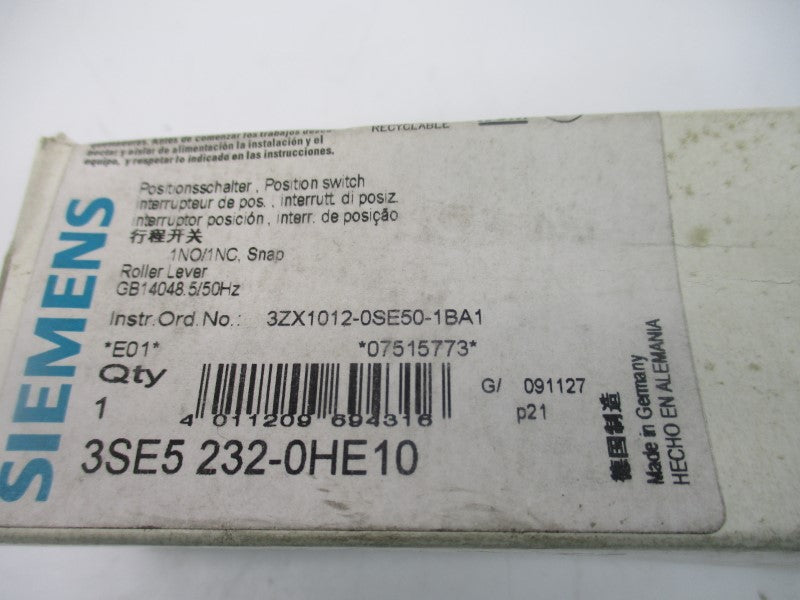 SIEMENS 3SE5232-0HE10 230V 3A (WH) NSMP