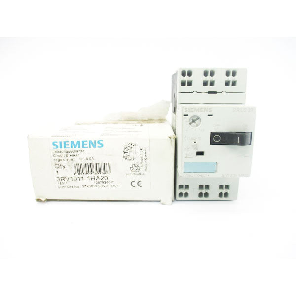 SIEMENS 3RV1011-1HA20 600VAC 5.5-8A NSMP