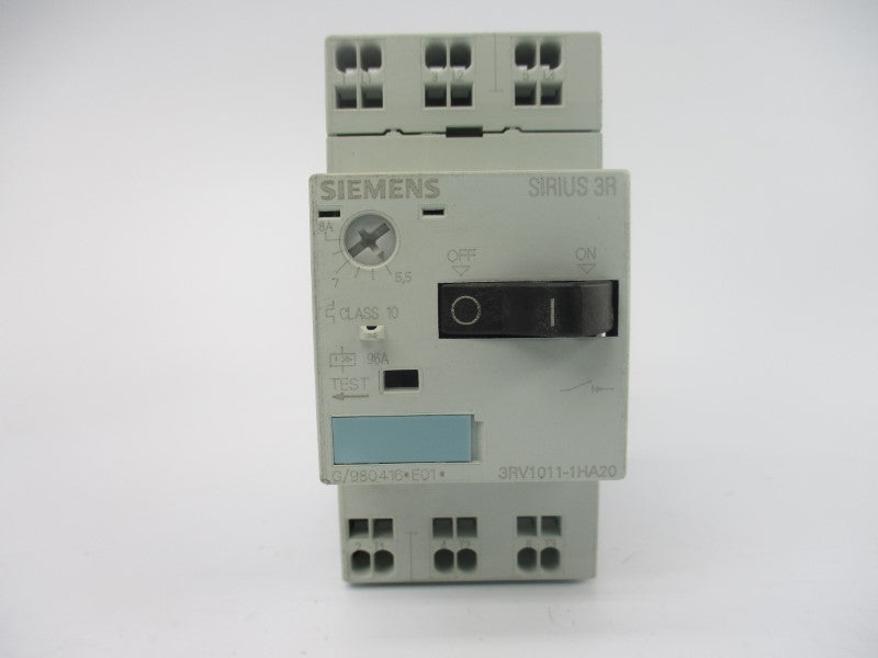 SIEMENS 3RV1011-1HA20 600VAC 5.5-8A NSMP