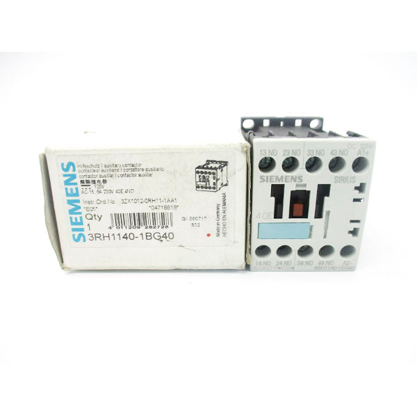 SIEMENS 3RH1140-1BG40 125VDC 10A NSMP