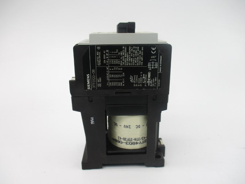 SIEMENS 3TF3100-0BB4 24VDC 20A NSMP