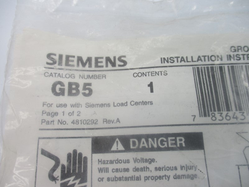 SIEMENS GB5 4810292 NSMP