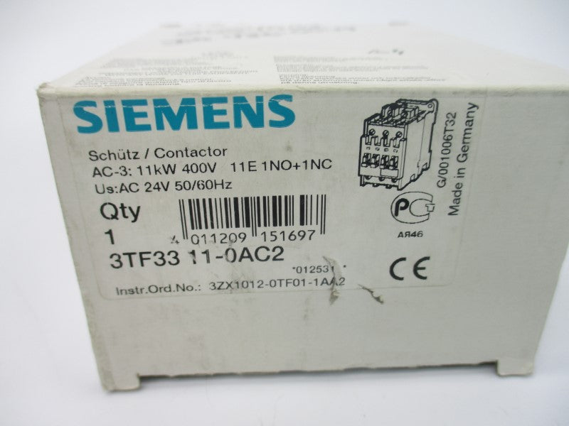 SIEMENS 3TF3311-0AC2 24V 30A NSMP