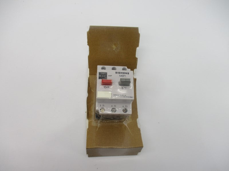 SIEMENS MSP10L 600V 4.0-6.3A NSMP