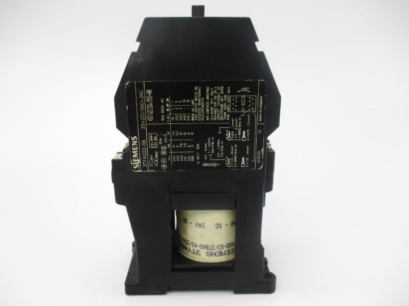 SIEMENS 3TF4222-0BB4 24VDC 30A NSMP