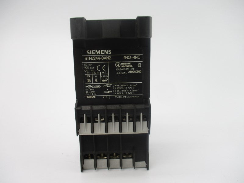 SIEMENS 3TH2244-0AN2 220VAC 10A NSMP