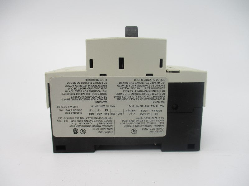 SIEMENS 3RV1011-0HA20 277V 0.55-0.8A NSMP