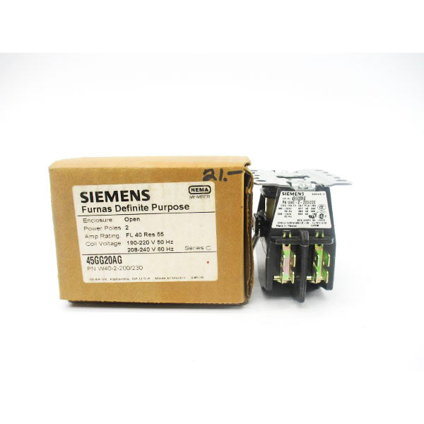 SIEMENS 45GG20AG SER. C 190-220/208-240V 55A NSMP
