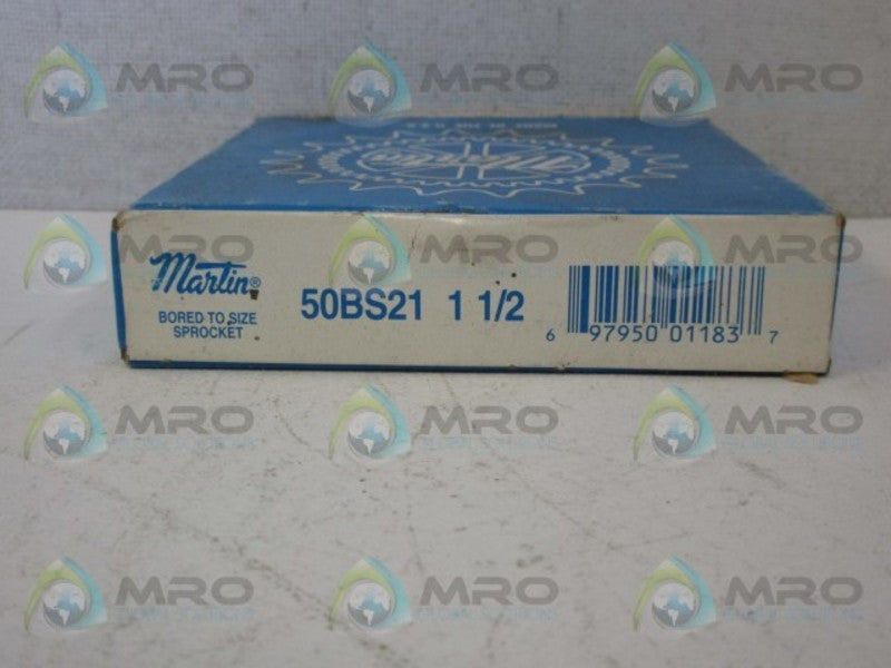MARTIN 50BS21 BOREDTO SIZE SPROCKET 1 1/2 *NEW IN BOX*