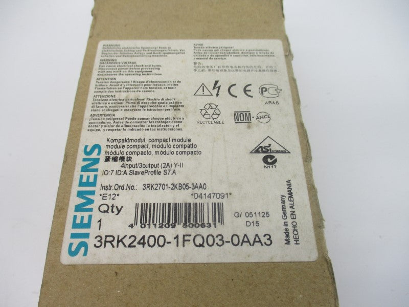 SIEMENS 3RK2400-1FQ03-0AA3 NSMP