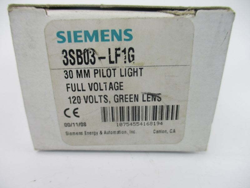 SIEMENS 3SB03-LF1G 120V NSMP