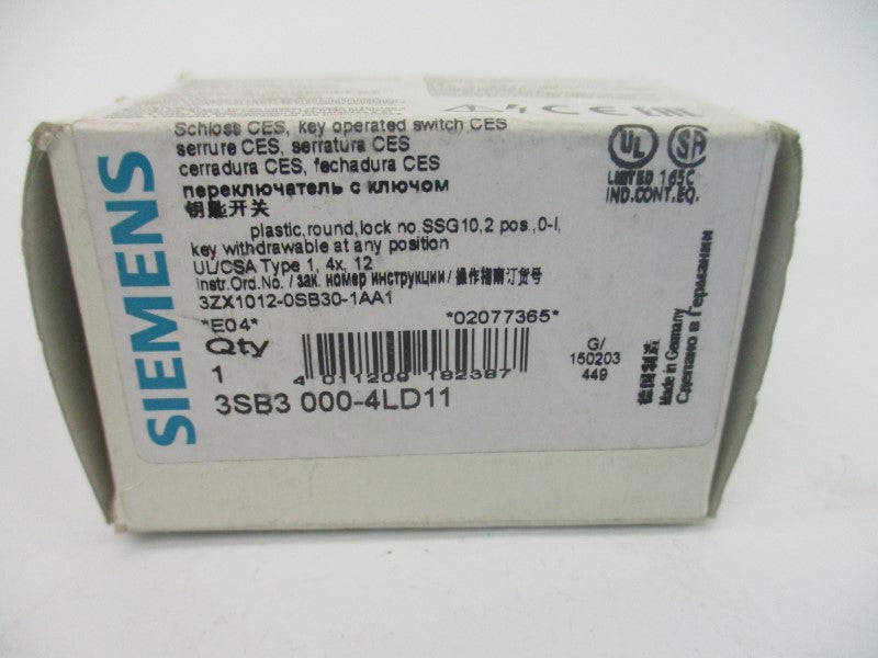 SIEMENS 3SB3000-4LD11 NSMP