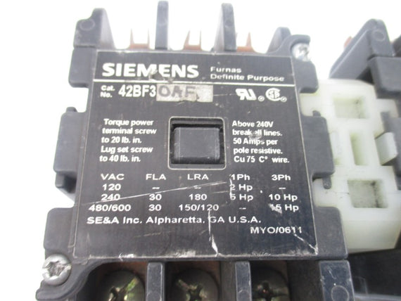 SIEMENS 42BF30AF 110/120V 50A NSNP