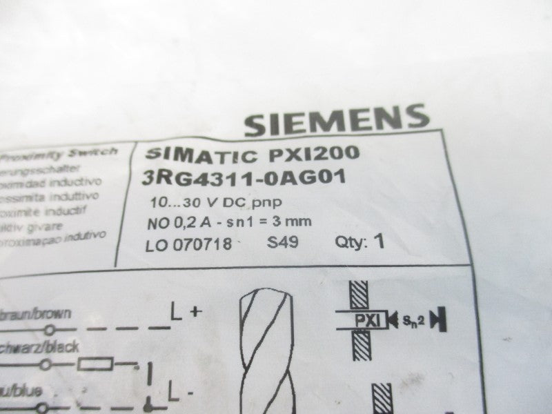 SIEMENS 3RG4311-0AG01 10-30VDC 0.2A NSMP