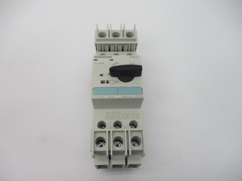 SIEMENS 3RV1721-1DD10 600V 3.2A NSMP