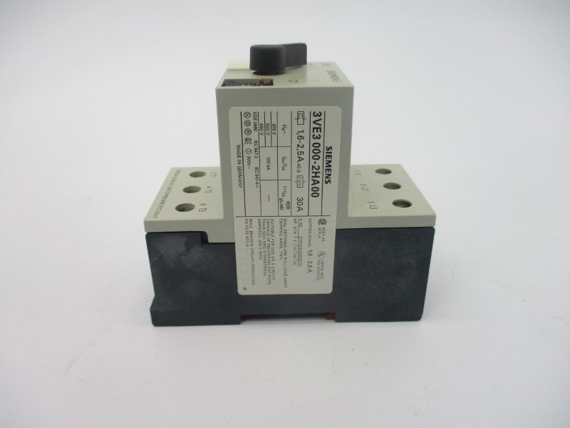 SIEMENS 3VE3000-2HA00 690V 1.6-2.5A NSMP