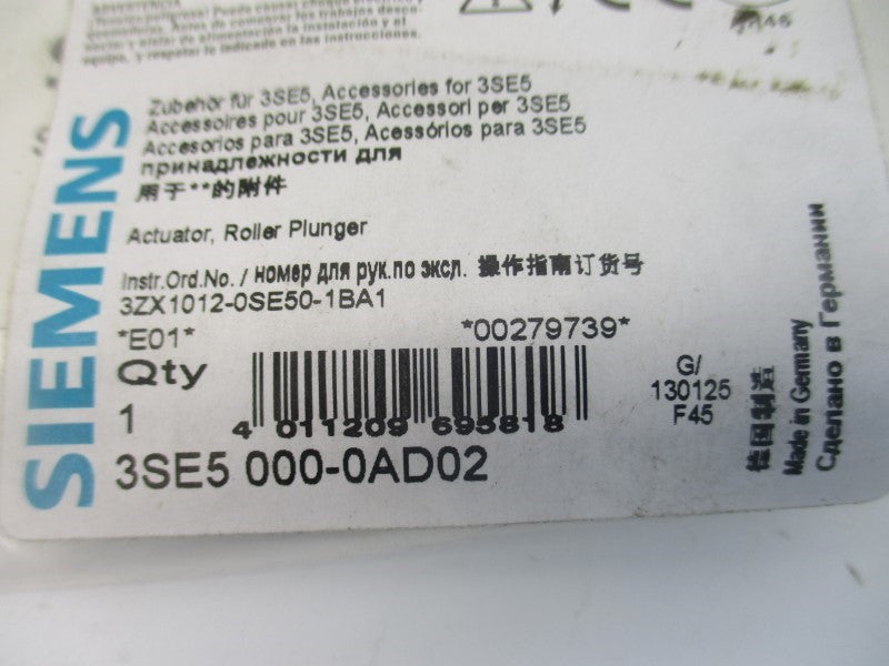 SIEMENS 3SE5000-0AD02 NSMP