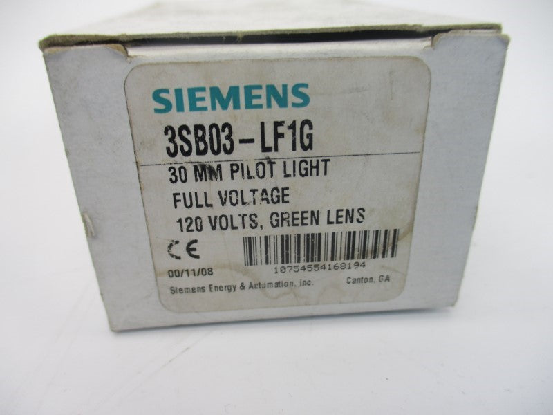 SIEMENS 3SB03-LF1G 120V NSMP