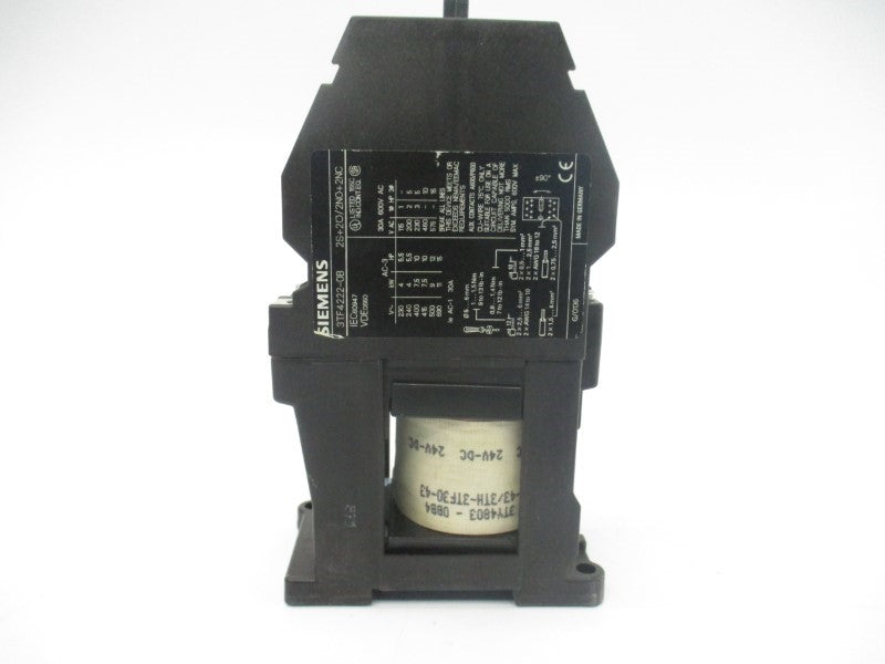 SIEMENS 3TF4222-0BB4 24VDC 30A NSMP