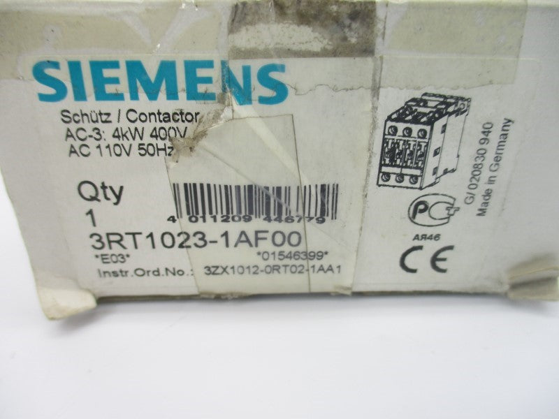 SIEMENS 3RT1023-1AF00 110V NSMP