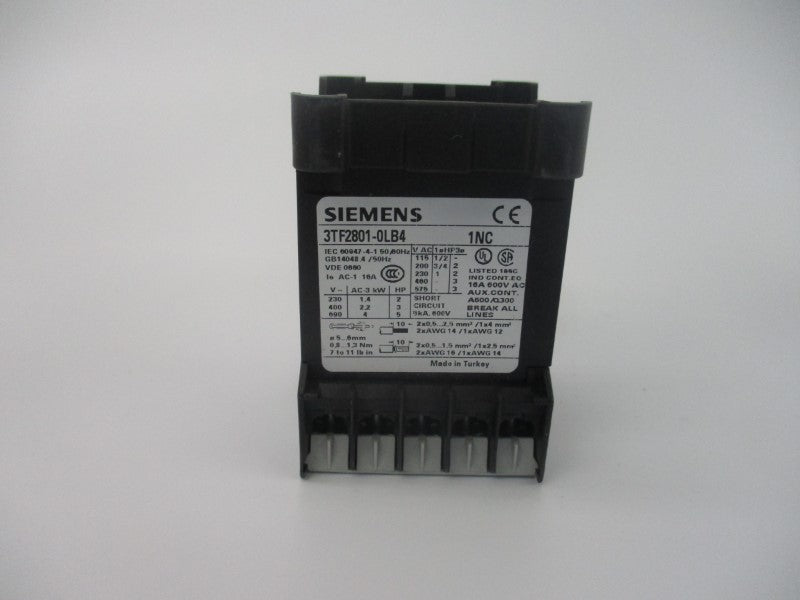 SIEMENS 3TF2801-0LB4 17-30VDC 16A NSMP