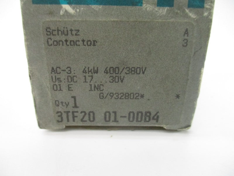 SIEMENS 3TF2001-0DB4 17-30VDC 16A NSMP