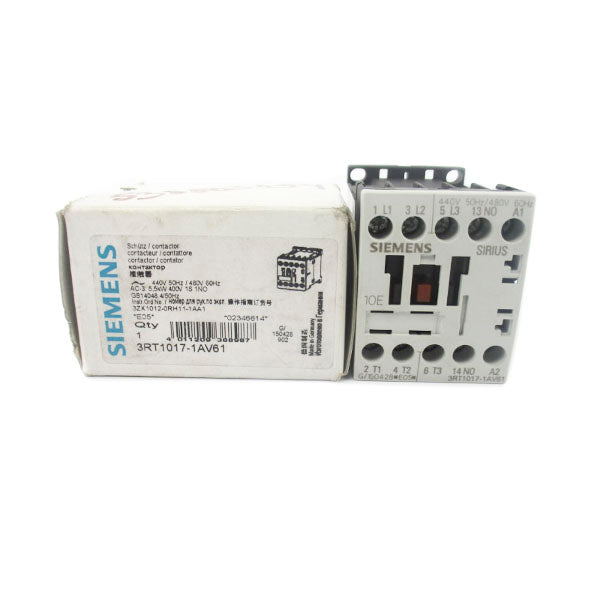 SIEMENS 3RT1017-1AV61 440/480V 20A NSMP