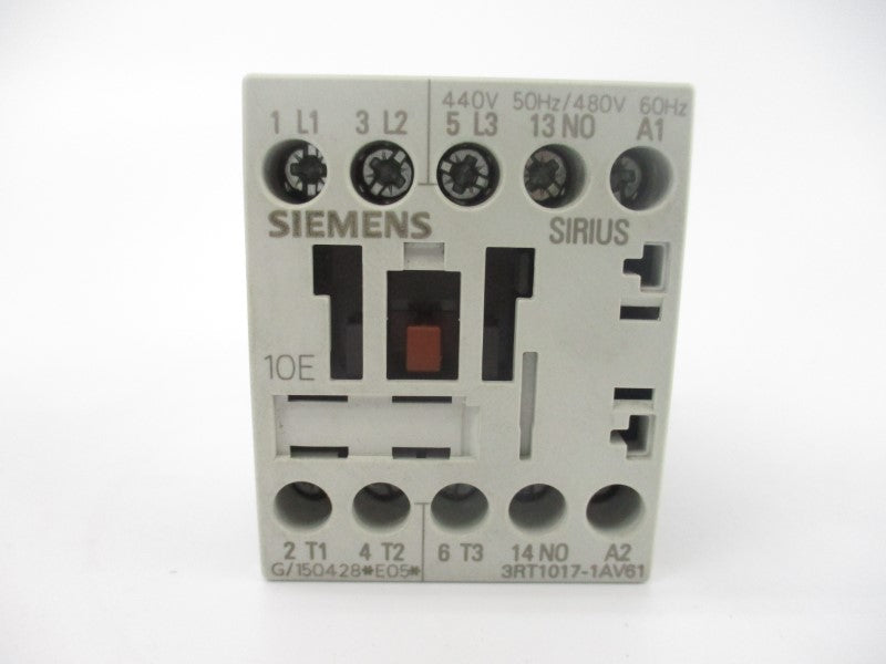 SIEMENS 3RT1017-1AV61 440/480V 20A NSMP