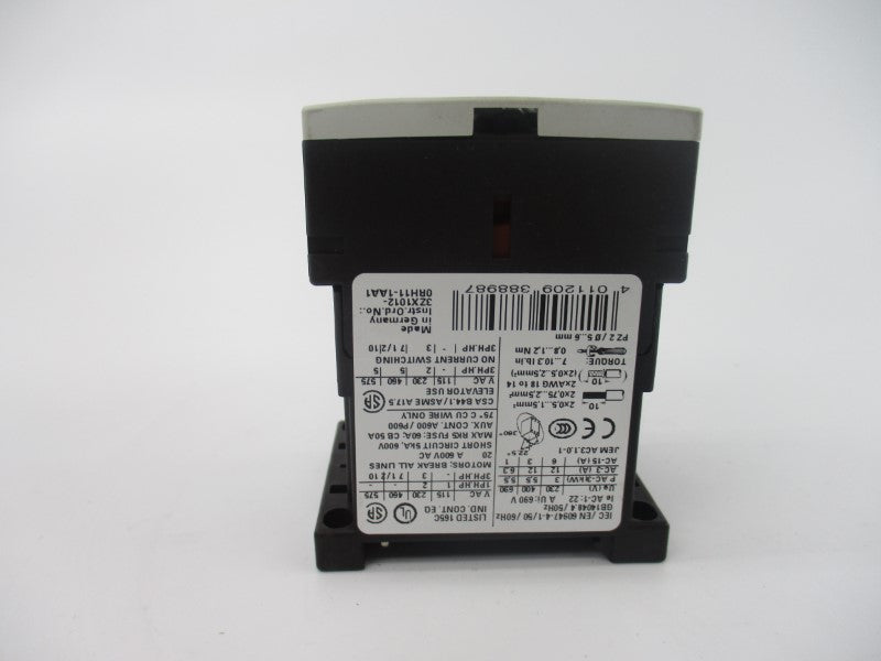 SIEMENS 3RT1017-1AV61 440/480V 20A NSMP