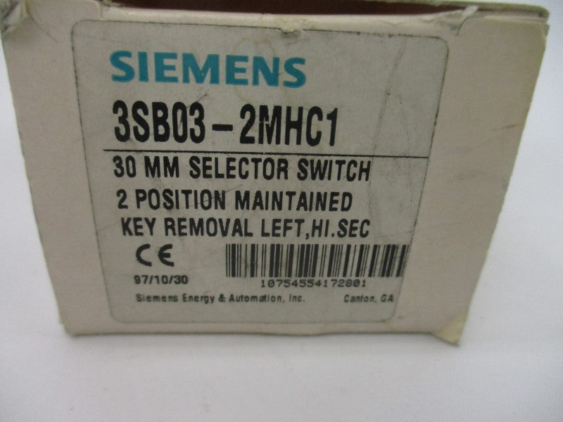 SIEMENS 3SB03-2MHC1 NSMP