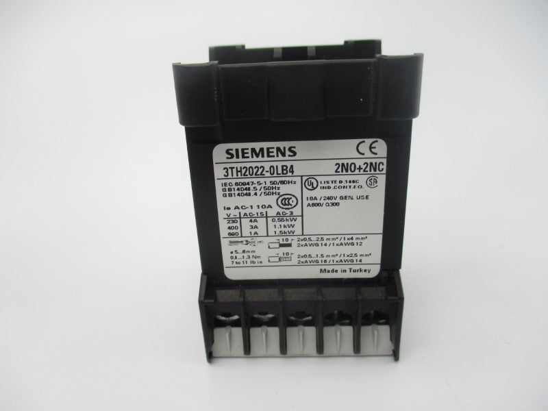 SIEMENS 3TH2022-0LB4 17-30VDC 10A NSMP