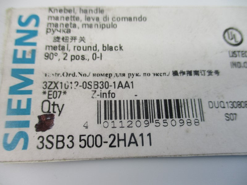 SIEMENS 3SB3500-2HA11 NSNP